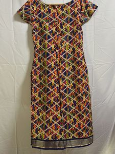 Vibrant Geometric Print Kurta