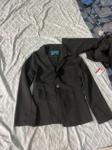 Classic Black Blazer With pant