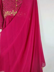 Pink Anarkali Kurti with Dupatta.. aurelia