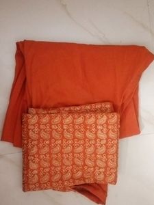 Vintage Orange Paisley Dress