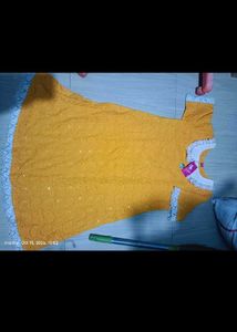 Beautiful Yellow Cotton Gown