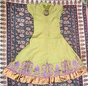 New Beautiful Green &amp; Purple Kurta Set