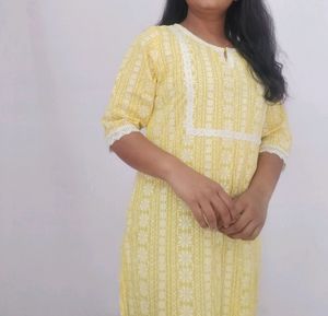 Women Yellow Kurta #studio