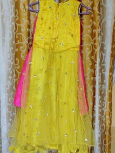 Beautiful net frock for kids