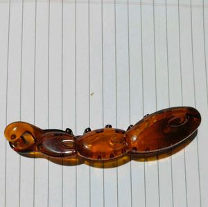 Amber Crab Hair Claw Clip