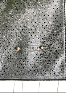Caprese original leather black tote in perfect con