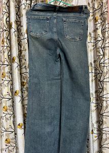 Classic Blue Denim Flare Jeans