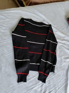 Black 'Fashion' Embellished Sweater