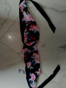 Floral Print strapless bra knotting br