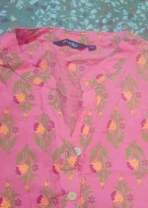 Pink Printed Kurta