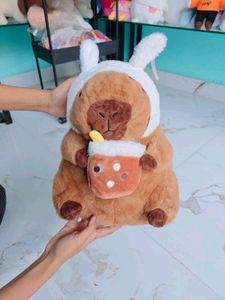 Cute Capybara Boba Plush Toy