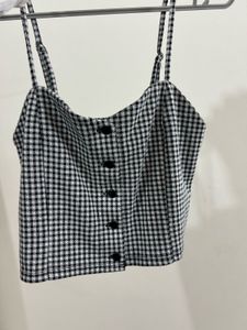 Gingham pattern Cami Top