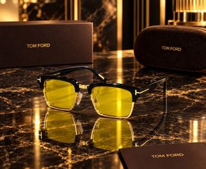 Tom Ford Black &amp; Gold Eyeglasses