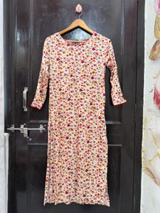 Floral Print Kurta