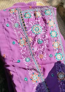 Beautiful Lavender saree