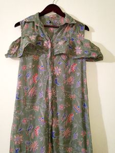 Off Shoulder Long Kurta (Women's)