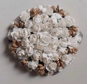 flower hair buns