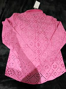 Chic Pink Eyelet Co-ord Set