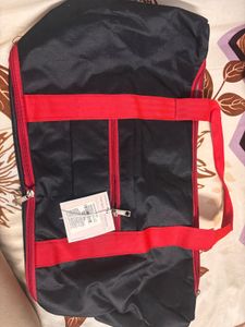 Black &amp; Red Duffel Bag