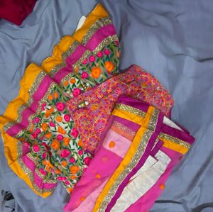 Vibrant Floral Lehenga Choli Set