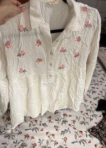 bombay paisley by westside White peplum  Top