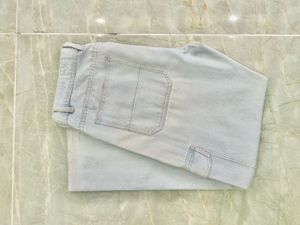 Light Wash Cargo Jeans