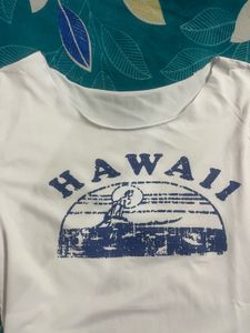 White "Hawaii" Graphic T-Shirt