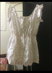 Cute White Button-Down Top