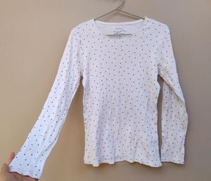 White Polka-dot T-shirt