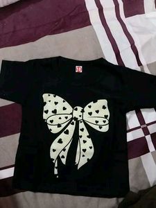 Cute Bow Heart Print Pajama Set