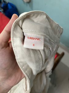 Beige Straight Leg Pants