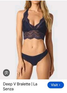 Navy Lace Bralette