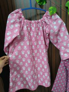 Two Pink Printed short Kurtas