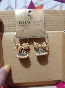 Beautiful Pearl &amp; Jhumka Earrings