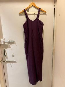 Elegant Plum Maxi Dress