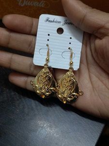 Golden Teardrop Earrings