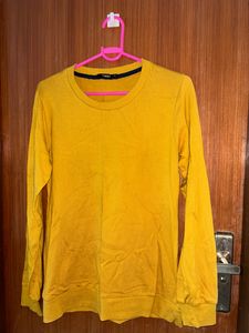 Twist Mustard Colour Sweatshirt