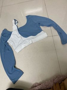 Ribbed Long Sleeve Crop Top