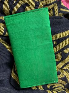 Green Embroidered Pouch
