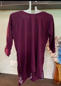 Elegant White &amp; Gold Kurta Set