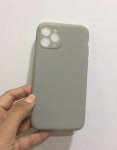 IPhone11Pro Light Grey Silicone Phone Cover Case