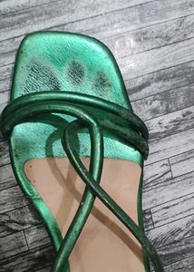 Green Strappy Sandals