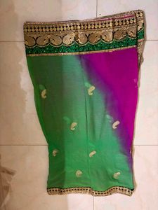 Vibrant Green &amp; Pink Indian Suit Set