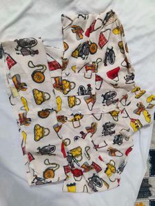Cute Cartoon Print Shirt