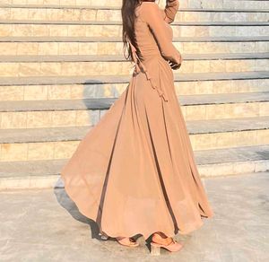 Flowy Peach Maxi Dress