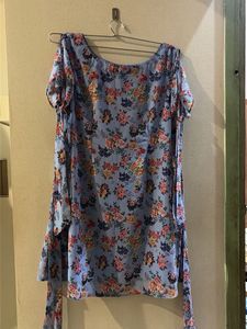 Lavender Floral Mini Dress