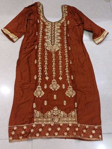 Embroidered Kurta Set with Dupatta