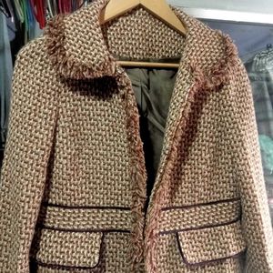 Vintage-Style Tweed Coat