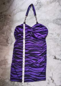 imported New fancy Striking Zebra Print Mini dress