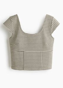 Cute Plaid Crop Top (size M)